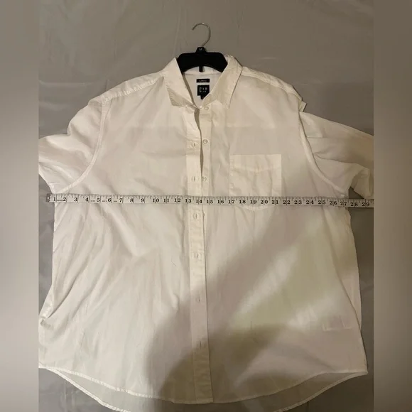 Men's‎ Gap Button-Down Shirt, Long-sleeved, Size Large White. NWOT - Picture 4 of 7